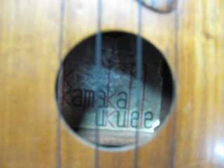 Kamaka Hawaii Koa Vintage Gold Label 4 String Soprano Ukulele Parts 