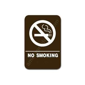  No Smoking Sign Brown 3807