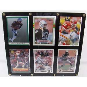 Burbank Sportscards Oakland Raiders Marcus Allen  6 Card Display 
