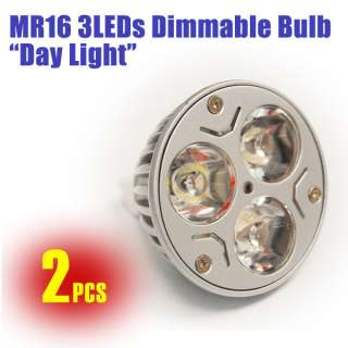 2pcs DIMMABLE WARM WHITE LED MR16 BULB 3x2 LED light Lighting Bulb 12V 