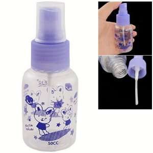    Purple Rabbit Print Plastic Spray Bottle Container 50ML Beauty
