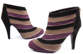 2012 New Spring Stripes Stiletto Womens Shoes High Heels Platform 
