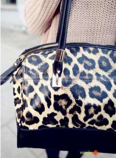 Women Fashion Vintage Sexy Leopard Grain Bucket Shoulder Bag New 