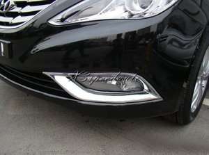Chrome Front Fog Light Lamp Cover Trim For Hyundai Sonata 2011  