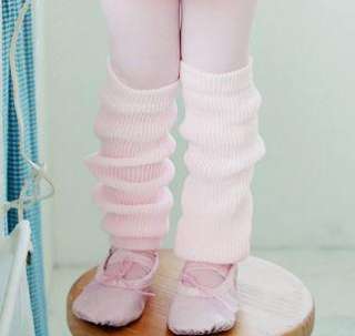  Baby Girls Pink Knit Ballet Tutu Dance Leg Warmers 