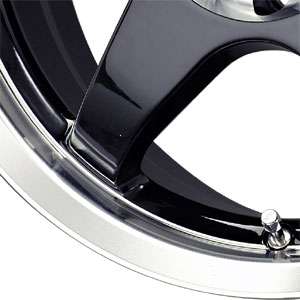 New 17X7 4 100/4 114.3 Mb Five X Gloss Black Machined Wheels/Rims