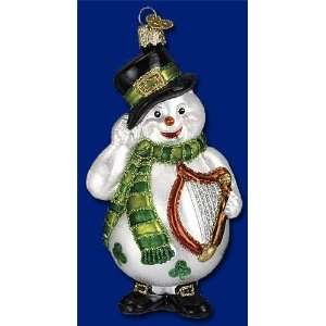  Old World Christmas Irish Snowman Ornament
