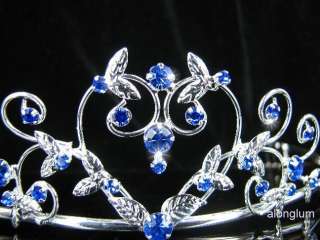 A35 11 Blue Wedding Bridal Bridesmaid Prom Swarovski Crystal 