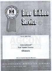 the cub cadet original chassis service shop reprint manual gss