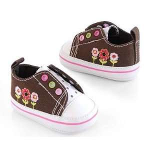   Newborn Baby Girl Crib Shoes Floral Little Layette By Carters Baby