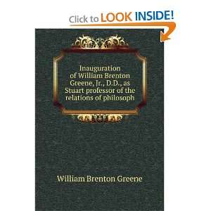 Inauguration of William Brenton Greene, Jr., D.D., as Stuart professor 
