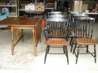HITCHCOCK DINING SET D L TABLE W/ 6 CHAIRS  