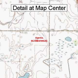  USGS Topographic Quadrangle Map   Ogema, Minnesota (Folded 