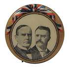 1896 William McKinley Whitehead Hoag Political Pin Button President 