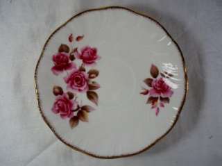 Royal Minster Pink Roses Cup and Saucer  