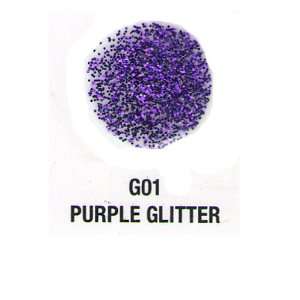  Verity Nail Polish Purple Glitter G01 Health & Personal 