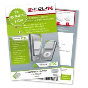  2 x atFoliX FX Mirror Stylish screen protector for Canon HF100 