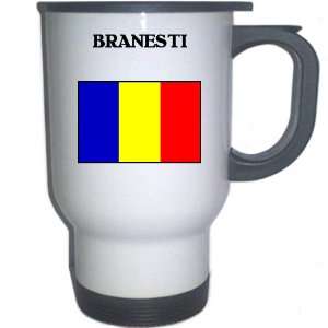  Romania   BRANESTI White Stainless Steel Mug Everything 