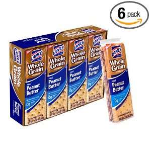 Lance Whole Grain Peanut Butter Crackers   6 Boxes of 8 Individual 