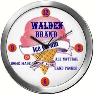  WALDEN 14 Inch Ice Cream Metal Clock Quartz Movement 