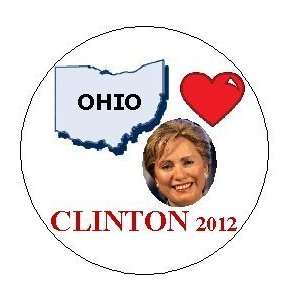  OHIO for HILLARY CLINTON Political 1.25 MAGNET ~ Love 