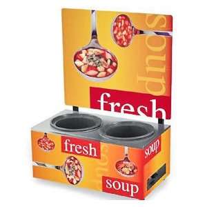 Soup Merchandiser   Twin 7 Quart Base Rethermalizing Warmer 