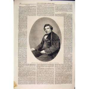    Portrait Ingram Boston Watkins Old Print 1860