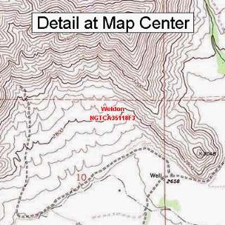  USGS Topographic Quadrangle Map   Weldon, California 