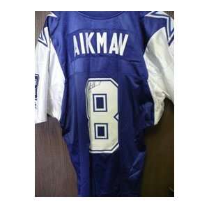  Signed Aikman, Troy (Dallas Cowboys) Authentic Dallas 