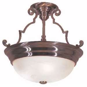 By International Lighting Moon Glow Collection Brushed Nickel Finish 