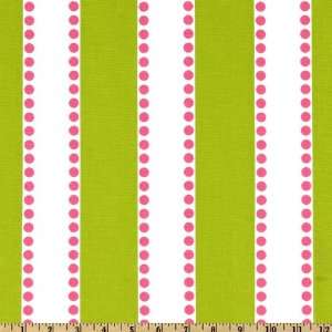  54 Wide Premier Prints Lulu Stripe Chartreuse/Candy Pink 