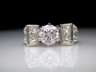 16,612 CERTIFIED 2.10CT DIAMOND ENGAGEMENT WEDDING RING 14K WHITE 