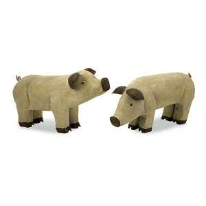  Imax Corporation 84097 2 Wilber Metal Hand Painted Piglets 