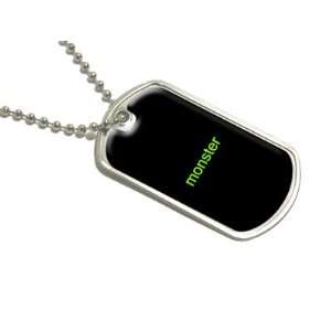  Monster   Military Dog Tag Luggage Keychain Automotive