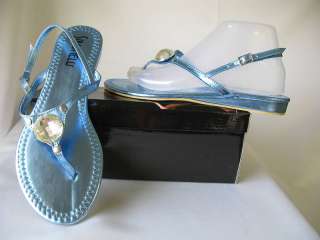 Womens blue diamond flip flop sandals NEW shoes sizes  