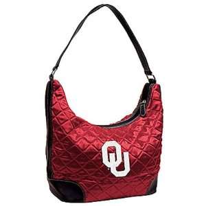  Oklahoma Sooners Ladies Crimson Quilted Hobo Purse Sports 