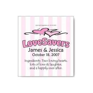  LW1Pink   Pink Stripe Wedding Lovesavers Wrappers Kitchen 