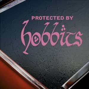  Protected By Hobbits Pink Decal Lord Of The Rings Pink 