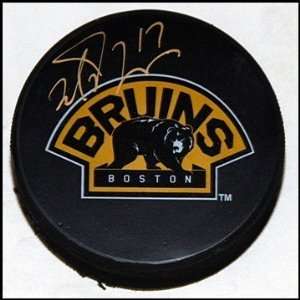  Milan Lucic Signed Puck   3rd Logo   Autographed NHL Pucks 