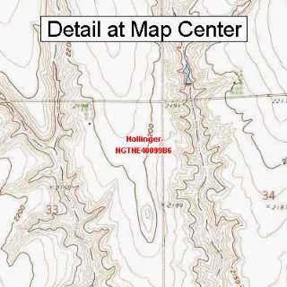  USGS Topographic Quadrangle Map   Hollinger, Nebraska 