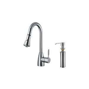  Vigo VG02013CHK2 15 3/4H Pull Out Spray Kitchen Faucet in 
