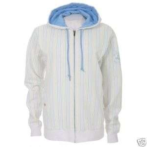 Foursquare Womens Pinstripe zip hoodie sweatshirt NEW  