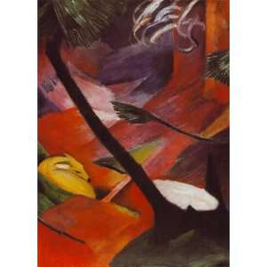  Hand Made Oil Reproduction   Franz Marc   24 x 34 inches 