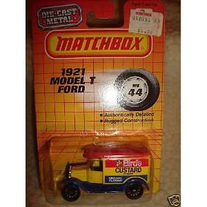  Matchbox 1921 Model T Ford Birds Custard Yellow #44 (1990 