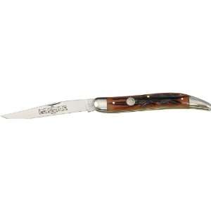 Queen Large Toothpick with Aged Honey Amber Stag Bone Handle  