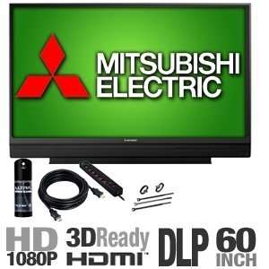  Mitsubishi WD60638 60 3D Ready Home Cinema DLP TV 