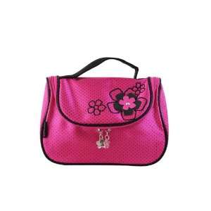  New Adorable Daisy Love Hot Pink Cosmetic Bag with Hanger 