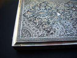 MUSEUM QUALITY ANTIQUE SIGNED PERSIAN EXPORT SOLID SILVER SCHOLAR 
