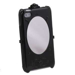  New Fashion Black Cute Mirror Hard Case Cover for iPhone 4 
