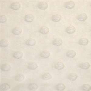  Minky Dot Fabric   Off White   (Almost Perfect) Arts 